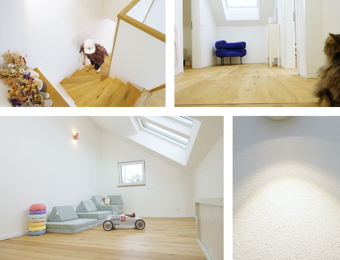 Neu ausgebautes Dachgeschoss bei @easyalex