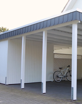 Carport weiß