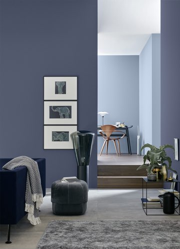 Wohnbereich blau