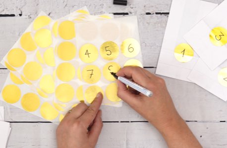 Sticker beschriften