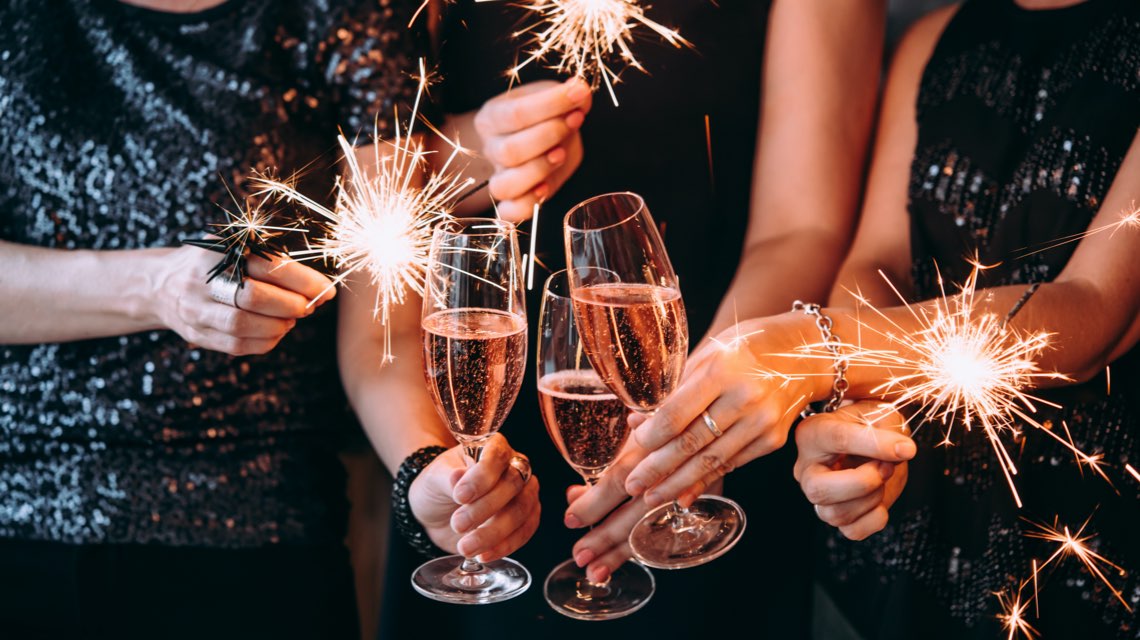 Wunderkerzen an Silvester 
