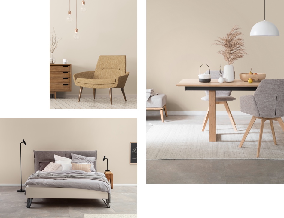 Interior Shots zur Trendfarbe Cosy
