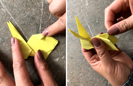 Anleitung Origami-Osterhase Step 11