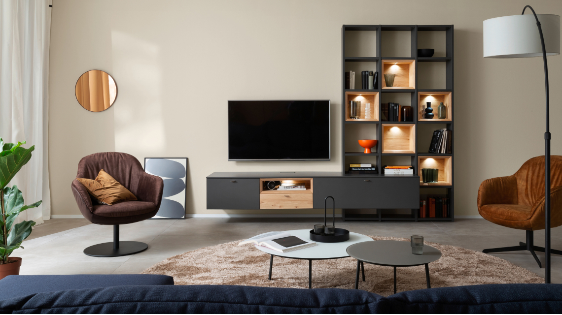 SCHÖNER-WOHNEN-Farbe Designfarben Sonderedition im Wohnzimmer