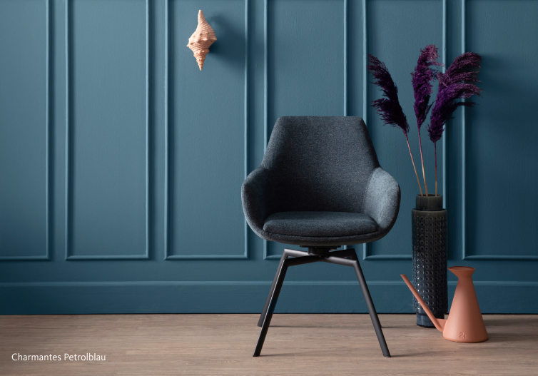 SCHÖNER-WOHNEN-Farbe Designfarben "Charmantes Petrolblau" als Wandfarbe