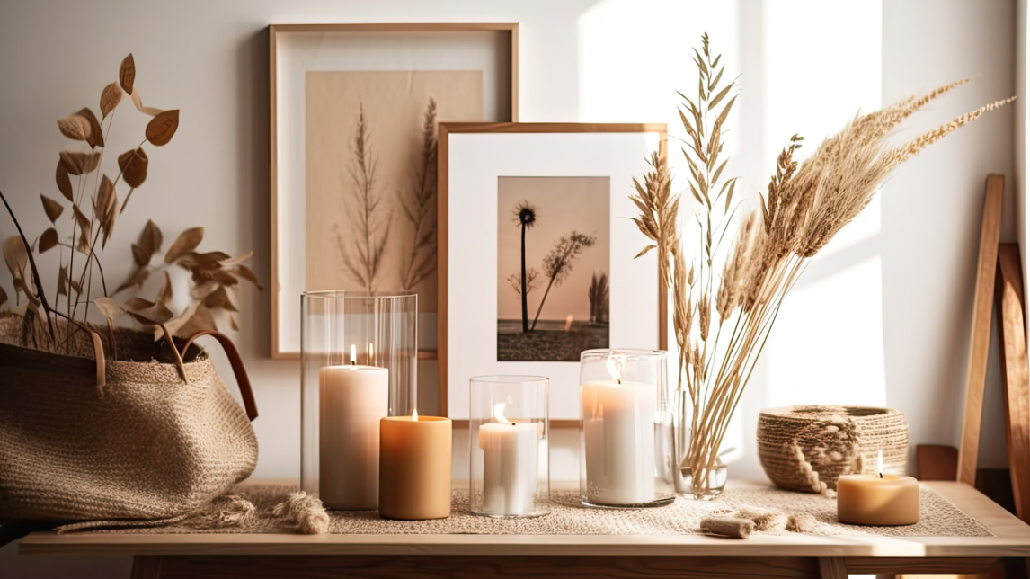 Herbstliche Wohndekoration