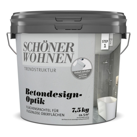 Betondesign-Optik Flächenspachtel