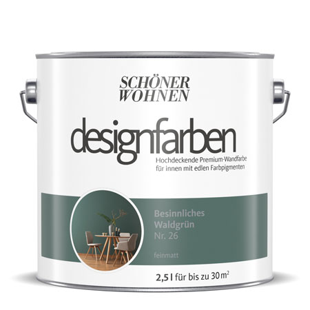 SCHÖNER-WOHNEN-Farbe Designfarben "Besinnliches Waldgrün"