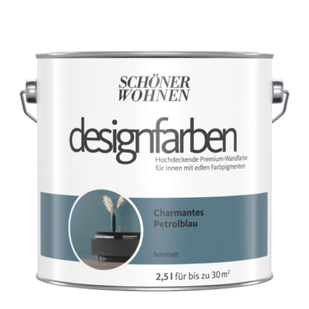 SCHÖNER-WOHNEN-Farbe Designfarben "Charmantes Petrolblau"