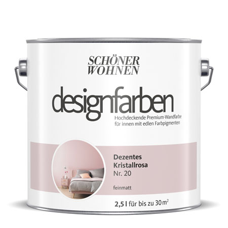 SCHÖNER-WOHNEN-Farbe Designfarbe "Dezentes Kristallrosa"