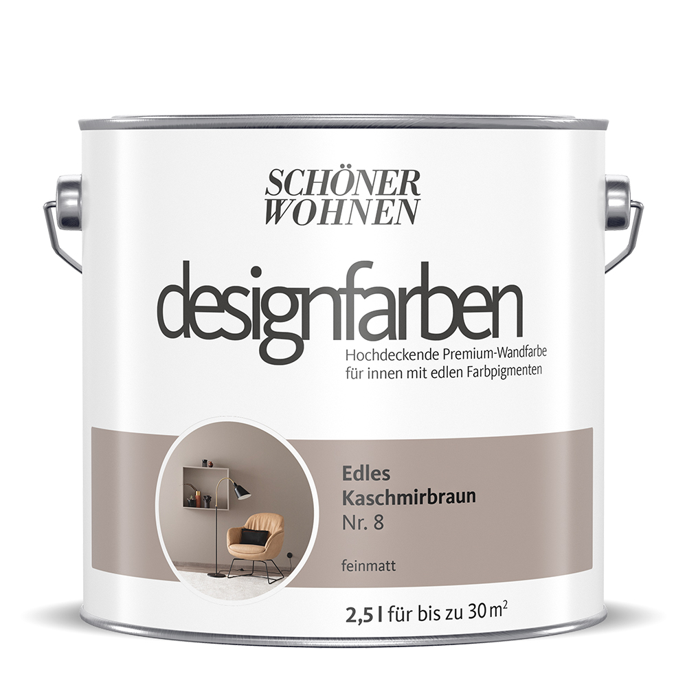 SCHÖNER WOHNEN-Farbe Designfarbe "Edles Kaschmirbraun"