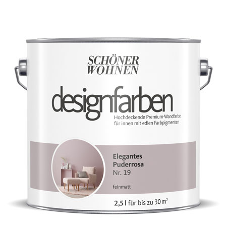 SCHÖNER-WOHNEN-Farbe Designfarben "Elegantes Puderrosa"