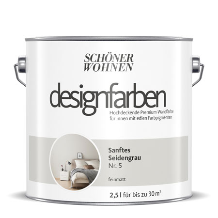 SCHÖNER-WOHNEN-Farbe Designfarbe "Sanftes Seidengrau"