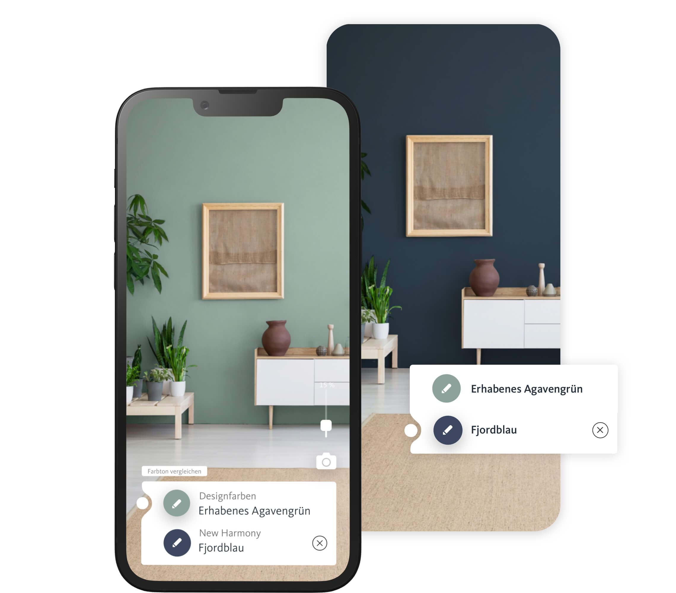 Farbtwirkung vergleichen in der App
