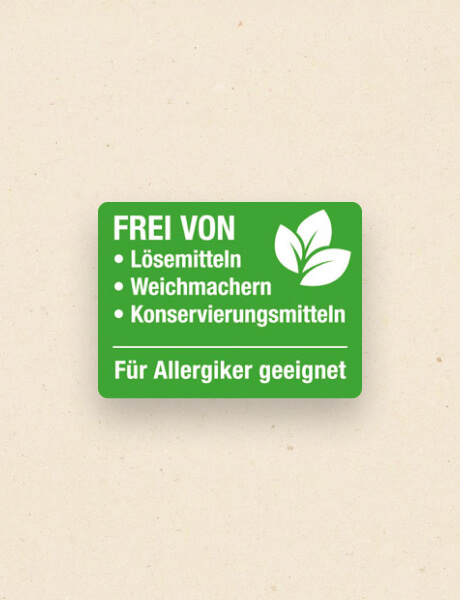 Logo für Allergiker geeignet
