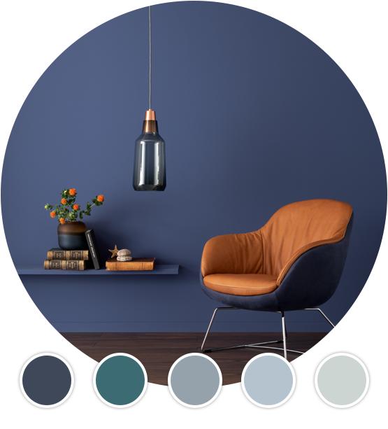Designfarben Blautöne
