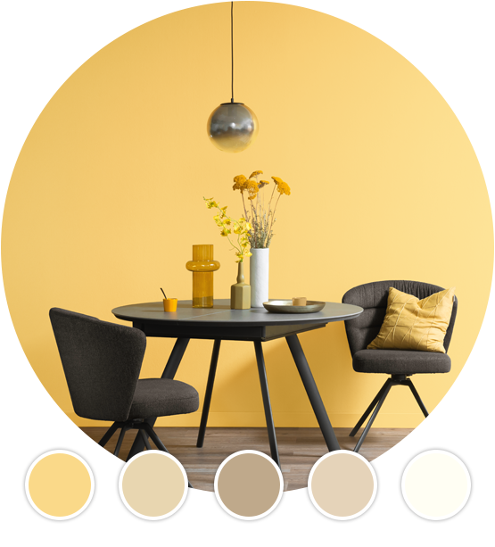 Designfarbne Gelbtöne 