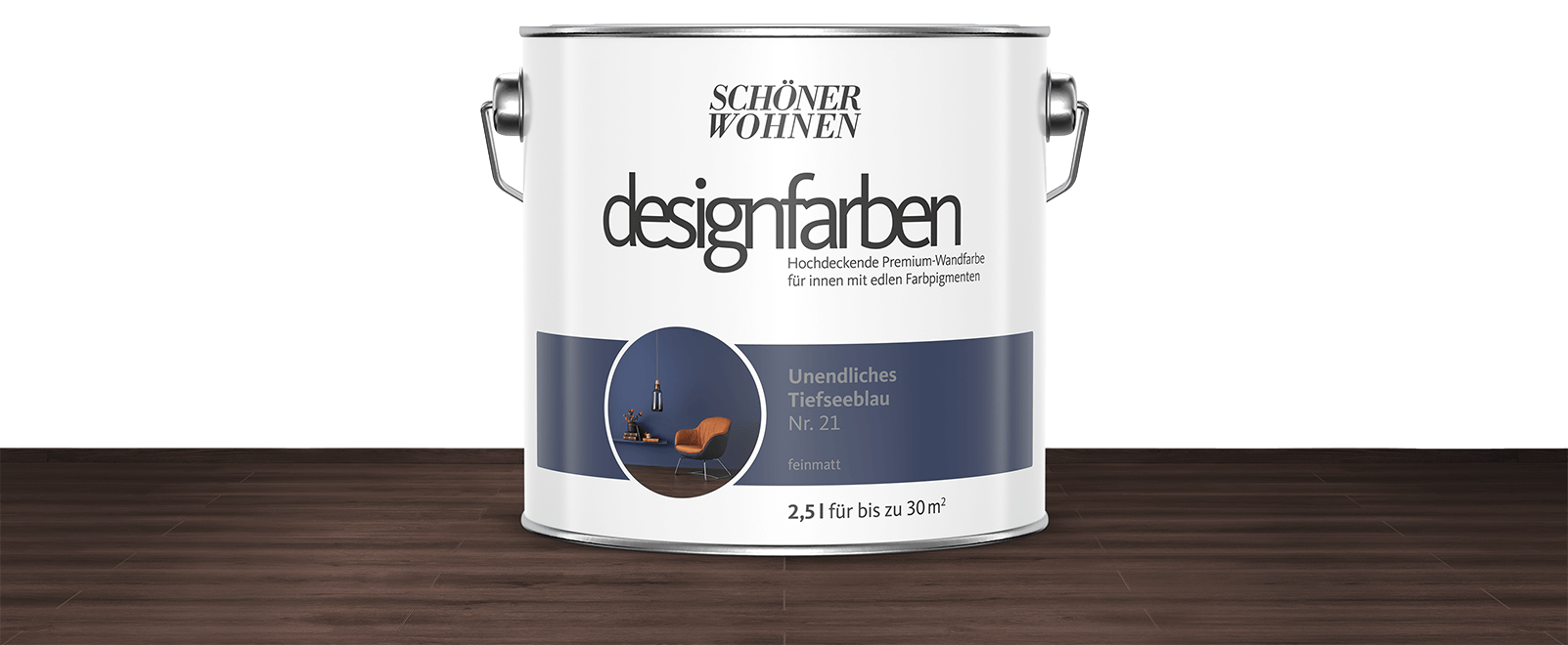 Designfarben Tiefseeblau