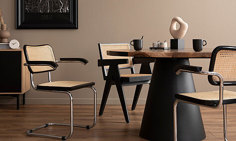 Thonet Stühle für Designklassiker SCHÖNER-WOHNEN-Farbe 