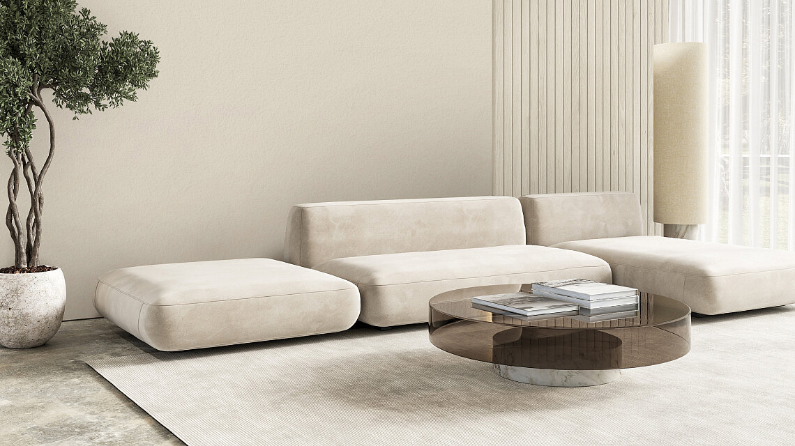 Wandpaneele in der SCHÖNER-WOHNeN-Farbe Designfarbe "leichtes Leinenbeige"