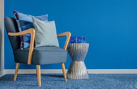 Deep Blue Wohnzimmer